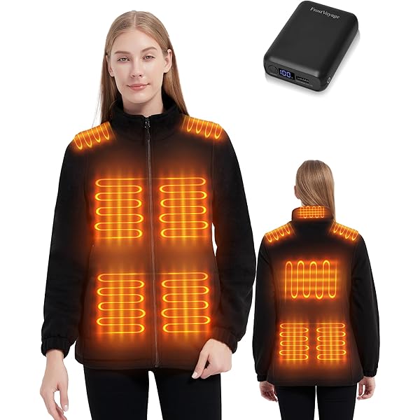 Amazon.com: FrostVoyage Heated Fleece Jackets for Men Women with